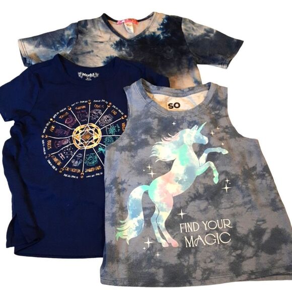 SO Mudd TipToe Other - Mudd SO Tip Toe T-shirts Mystical Short Sleeved Set‎ of 3 Size 6-8
